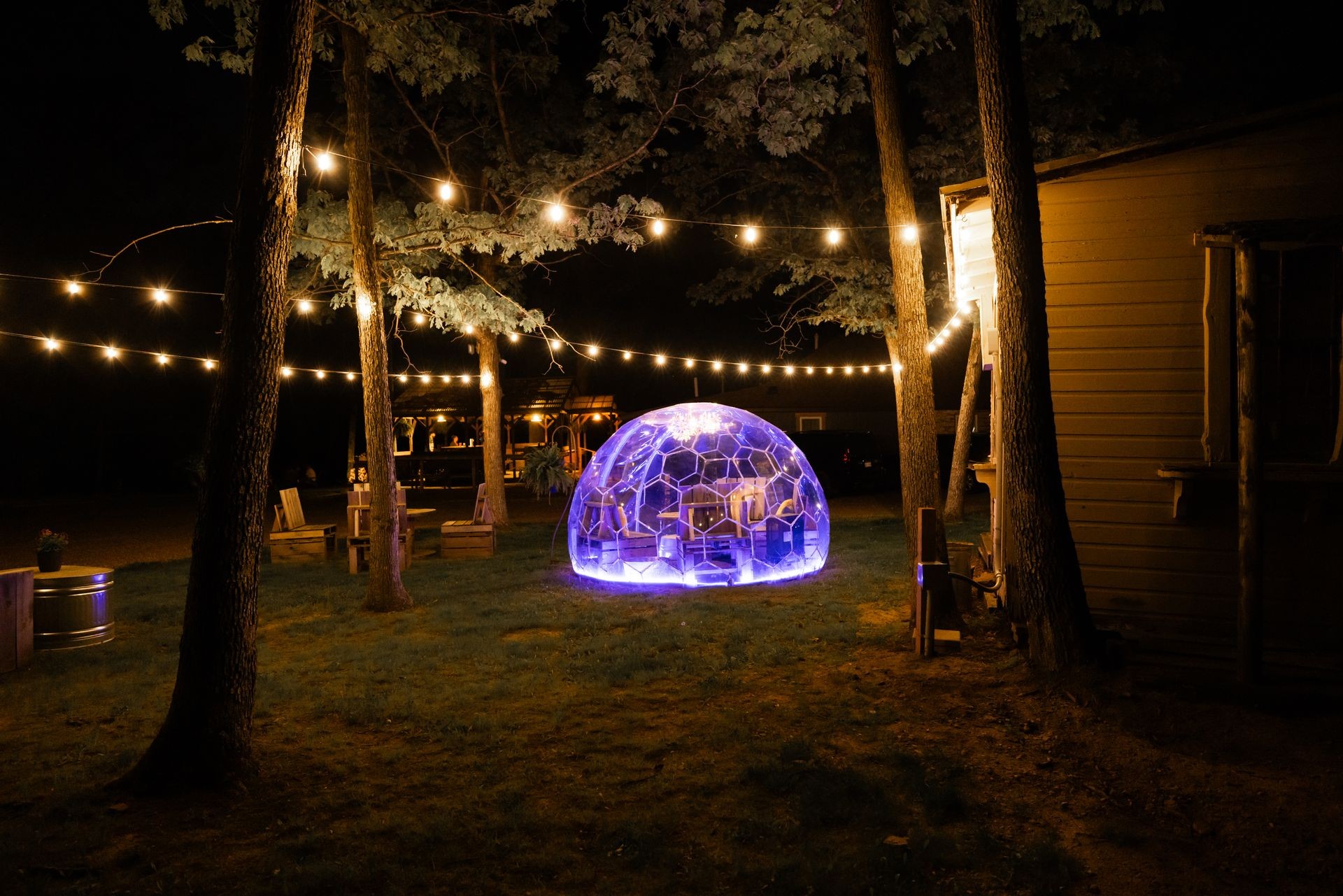 Glowing Dome at Sandstone Rustic Retreat